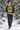 Green ski sweater in a pine forest