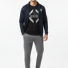 Grey Joggers & Navy Jacket