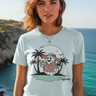Haunt the Coast Tee – Ice Blue, Cliffside