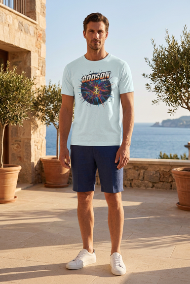 Heather Ice Blue tee editorial