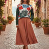 Hibiscus Knit – Skirt Look