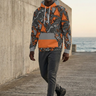 Hoodie styled with charcoal joggers