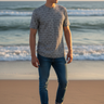 Houndstooth Tee – Golden Hour Beach