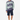 Tropical palm sweater with navy shorts for summer coastal style