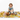 Child playing with stuffed animals on farm blanket white background