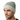Male model wearing Greys sage green beanie - side profile