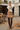 Jardin Noir with camel skirt