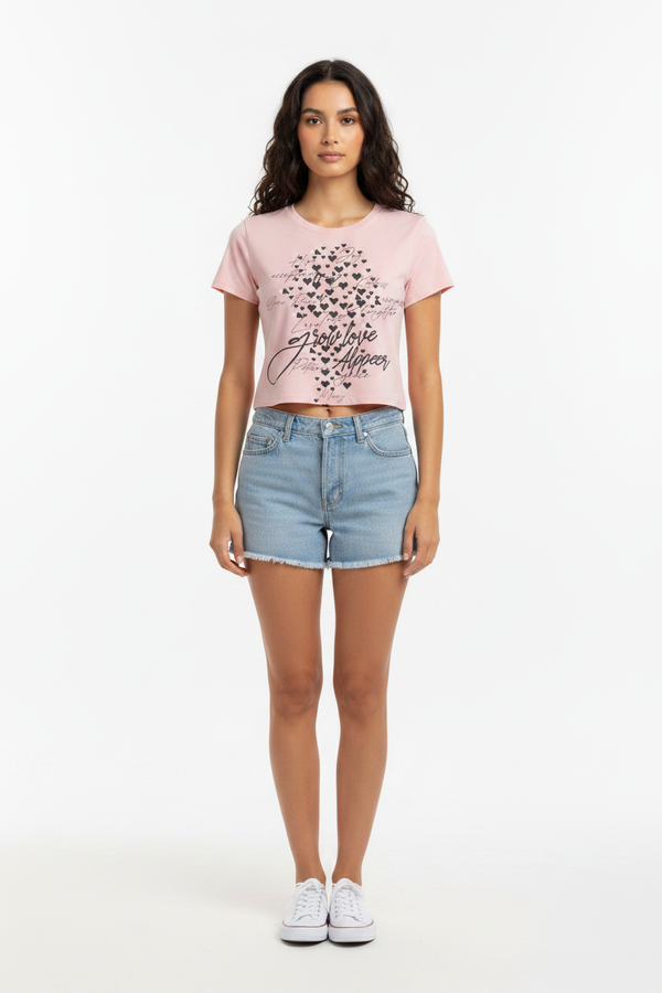 Jean Shorts Front