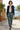 Joggers with champagne silk blouse and cropped navy jacket