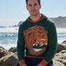 Knitted hoodie coastal rocks editorial