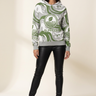 Knitted hoodie ivory studio editorial