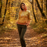 Leaf Print Hoodie – Olive Trousers