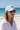 Light Blue Hat – Female Model – Sunny Beach