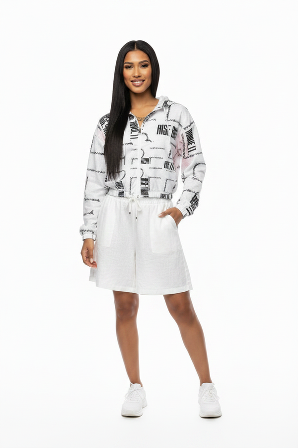 Linen Shorts – White