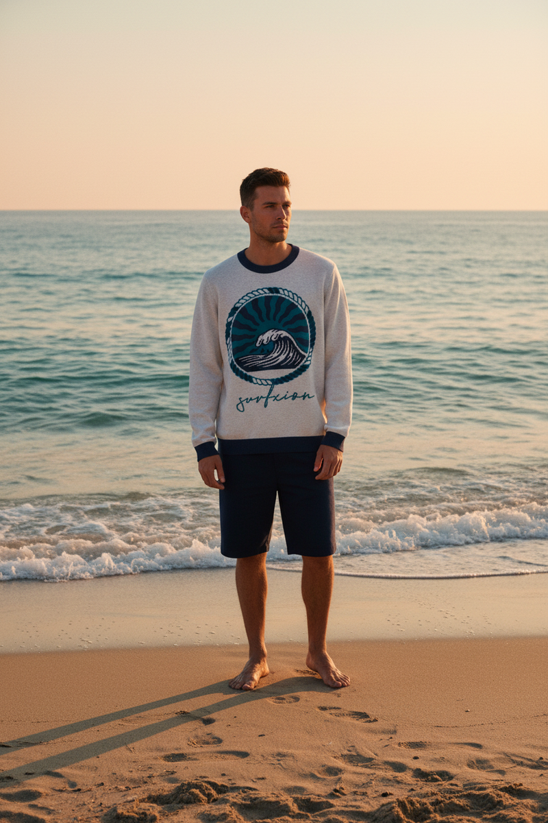 Look 1 – Beach shoreline golden hour