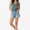 Look 1 - Casual summer with denim shorts
