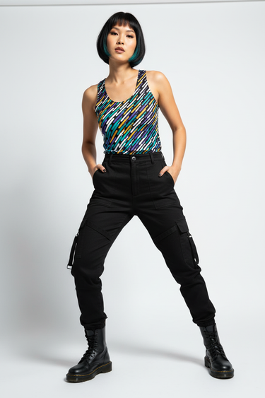 Look 11 - Edgy casual with cargo pants