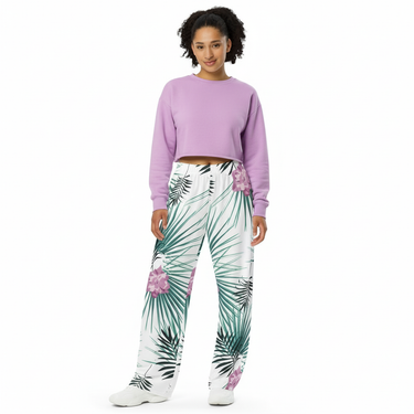 Look 12 - Dark Hair Model with Lavender Sweatshirt