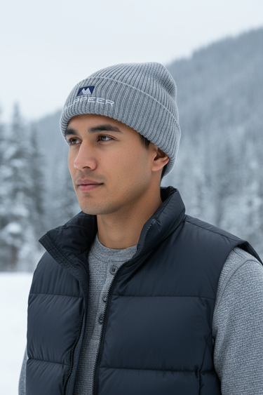 Look 2 – Grey Beanie Male Alpine