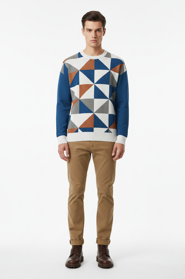 Look 3 - Front View with Khaki Chinos