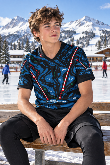 Look 3: outdoor ice rink bench