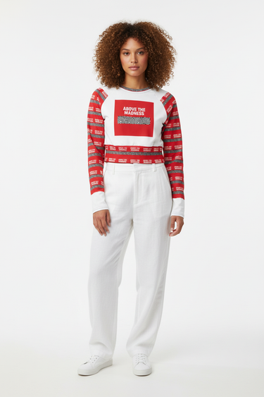 Look 3 - White Linen Pants