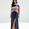 Look 4 - Navy Maxi Skirt