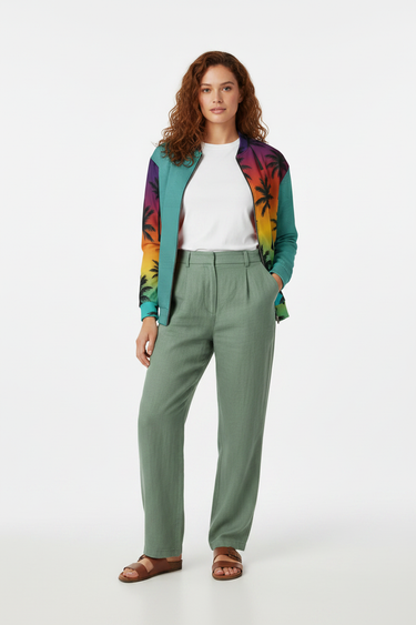 Look 4 - Sage Linen Pants