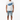 Look 4 — Solid White + Jean Shorts