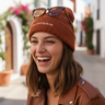 Look 5 – Rust Beanie Female