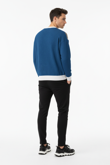 Look 6 - Back View with Black Joggers