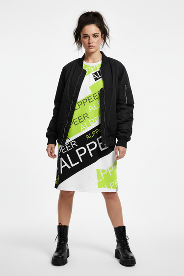 Look 7 - Edgy street with bomber jacket