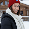 Look 7 – Red Beanie Female Ski Chalet