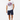 Look 7 — Solid White Blend + Boardshorts