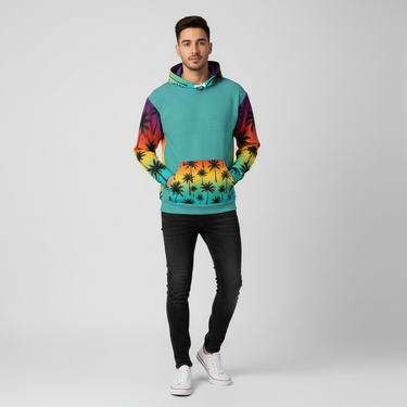 Male - Casual streetwear with black jeans