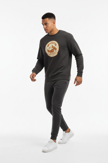 Male charcoal athleisure