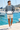 Male marina look with sand chino shorts