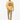 Male model in butter yellow sweatshirt with khaki chino pants