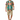 Male model in khaki shorts and brown sandals