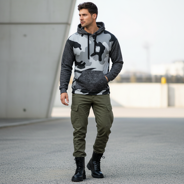 Male - Outdoor tactical with cargo pants