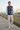 Male sweater editorial with stone joggers