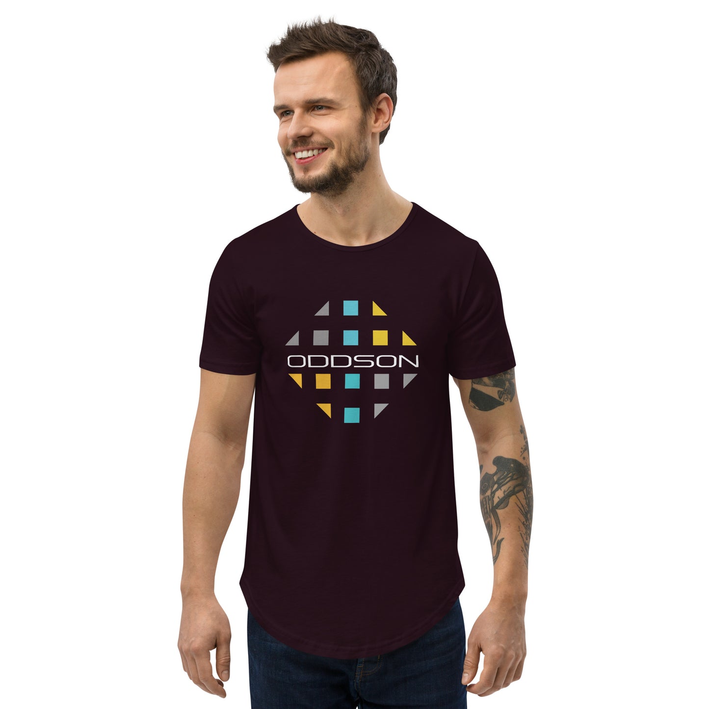 Oddson Men's Curved Hem T-Shirt