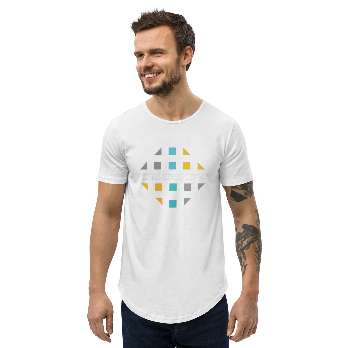 Oddson Men's Curved Hem T-Shirt