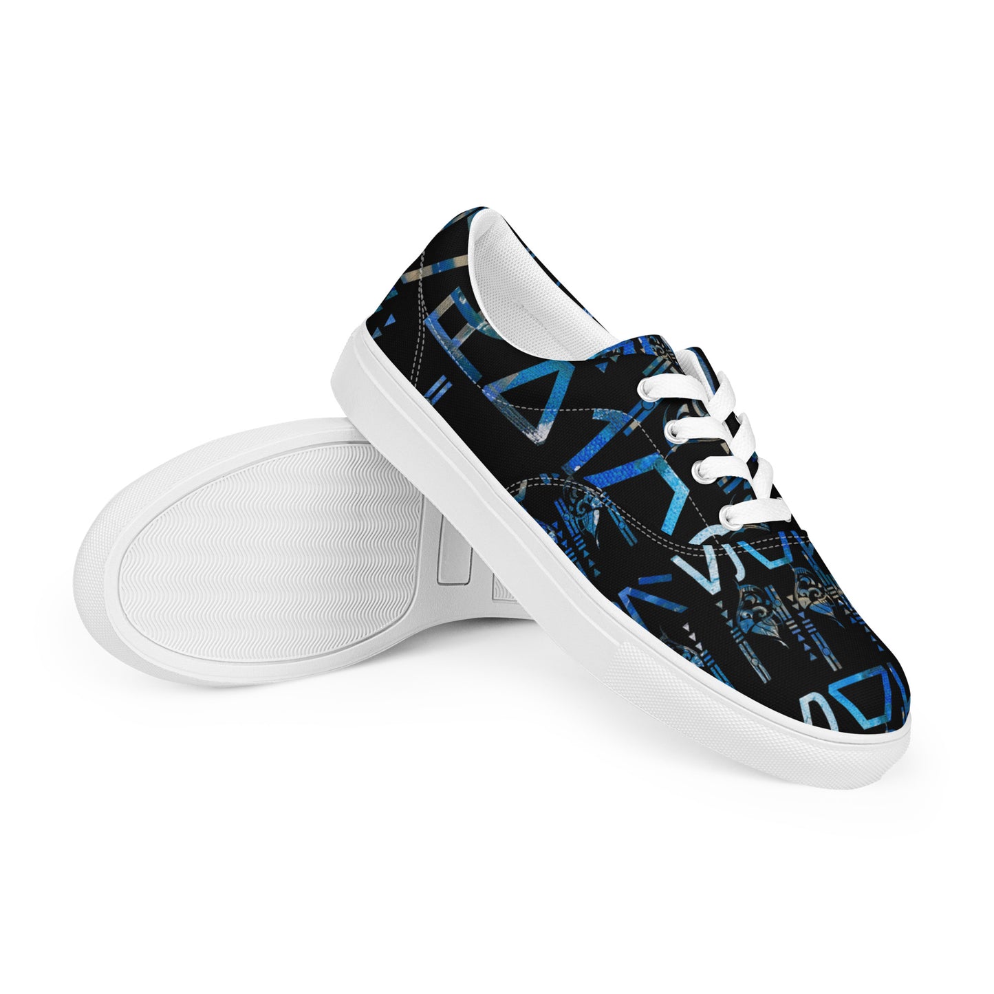 African Native Men’s lace-up canvas shoes