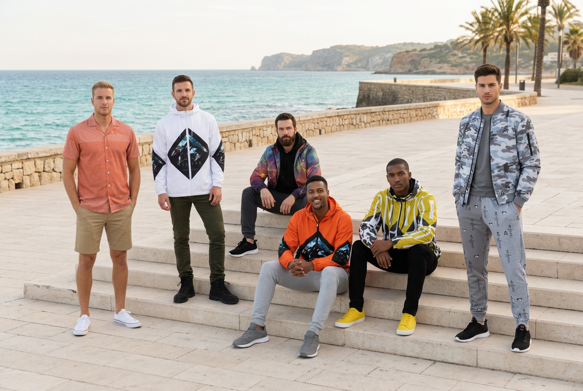 Menswear coastal editorial banner