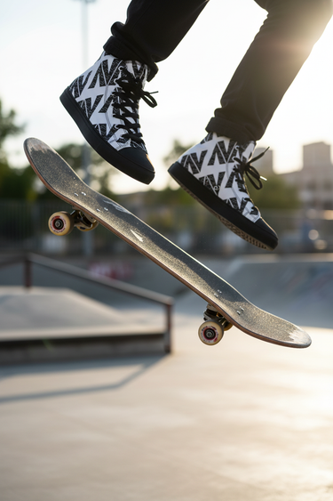 Mid-ollie trick