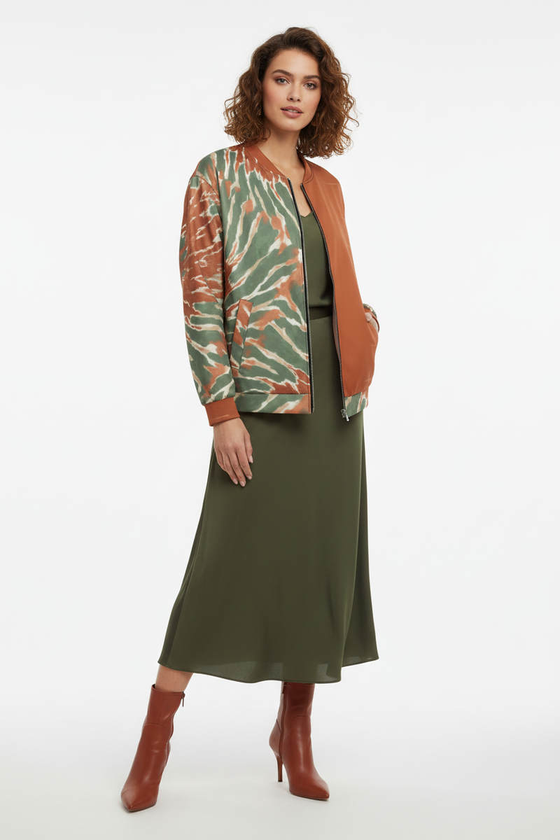 Midi Skirt & Heeled Boots