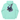 Mint hoodie back on white background