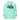 Mint hoodie product close-up