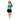 Mixed race model skirt look